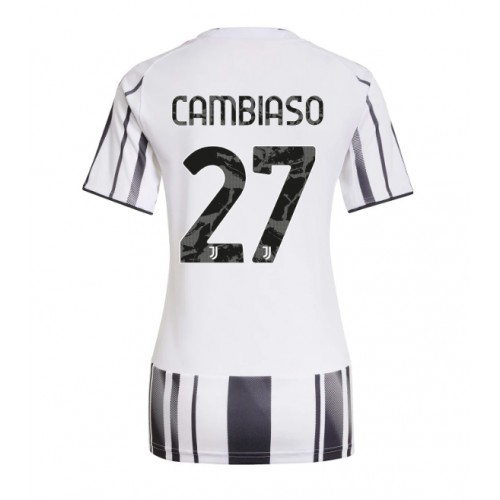 Dres Juventus Andrea Cambiaso #27 Domaci za Žensko 2025-26 Kratak Rukav